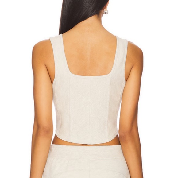 NWOT free people movement top. Color Oatmeal heather. Size L. - Picture 3 of 6